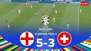 ENGLAND vs SWITZERLAND  Quarter Finals UEFA EURO 2024 Full Match