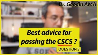 The BEST Advice for Passing the CSCS Exam  Dr. Goodin AMA #1