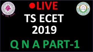 LIVE  TS ECET 2019 QNA  part 1