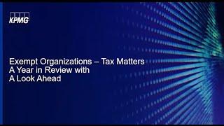 KPMG presents “Exempt Organizations- Tax Matters”