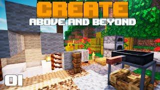 НАЧАЛО ПОЛОЖЕНО ПРИМИТИВНАЯ ЭНЕРГИЯ Выживание с модами в Minecraft - CREATE Above and Beyond