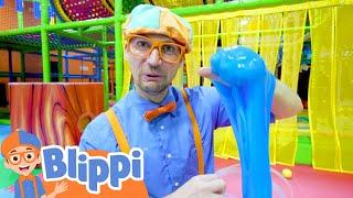 Learn Five Senses With Blippi & More at The Indoor Kids Playground  Educational Videos For Toddlers