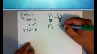 Combined Gas Law Problem #1  Boyles Law  www.whitwellhigh.com