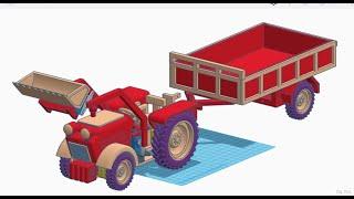 Tinkercad Dersleri - 102. Ders - Traktör Kepçe Tasarımı