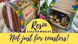 Make a Resin & Mixed Media EASTER BASKET from a COASTER MOULD #moldsandshapes