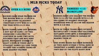 MLB and WNBA Picks July 13th Best Bets Today