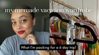 My memade vacation wardrobe  what I’m packing for a 6 day trip