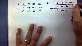 Pre-Calculus - Factor Polynomial using rational roots theorem