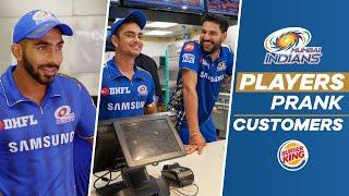 Yuvraj Singh & Others Prank Burger King Customers  Mumbai Indians