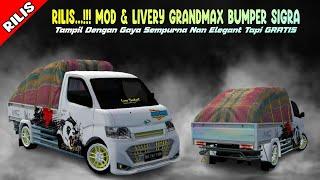 RILIS..  mod & livery bussid grandmax bumper sigra download gratis  akhir tahun 2022 GRATIS