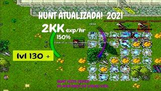 Tibia Hunt lvl 130 Como ficou Elfo de fogo depois da mudança do Utamo