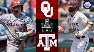 Oklahoma vs #5 Texas A&M  College World Series Opening Round  2022 College Baseball Highlights