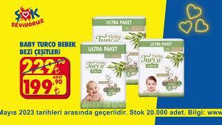 Baby Turco bebek bezi çeşitleri hem #ŞOK’ta hem de Cepte #ŞOK’ta 