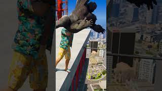 GTA V MICHAEL KILLED BIGFOOT  #shorts