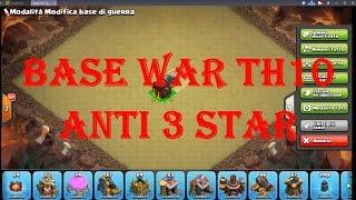 MY NEW BASE WAR TH10 2017 ANTI 3 STAR CLASH OF CLANS COC