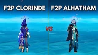 F2P-Who is the BEST DPS?? Alhaitham vs Clorinde   Genshin Impact 