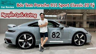 Doanh Nhân Quốc Cường Đi Xe Đạp đến Bóc Tem Siêu Xe Porsche 911 Sport Classic 20 Tỷ