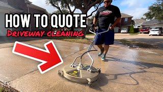 Pressure wash pricing How much to charge for driveways my simple price