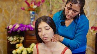 Doña Esperanzas ASMR massage & energy cleansing limpia with hair brushing & whispering