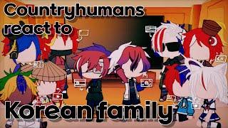 Countryhumans react to Korean family  출항