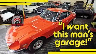 Secret Shed of Nissan Skylines and more  Car Cave Garage Tour Late Brake Show