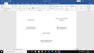 Cara Membuat Tiga Kolom Tanda Tangan di Microsoft Word