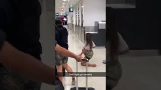 her flight was canceled and this was her reaction #shorts #youtubeshorts #funny #funnyvideo #crazy