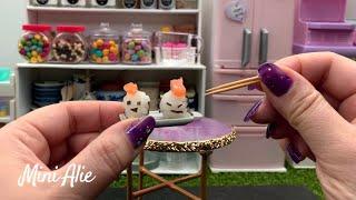 Miniature Sushi  Making Tiny Salmon Sushi Balls  迷你壽司卷  Mini Cooking Show  迷你廚房  ミニクッキング
