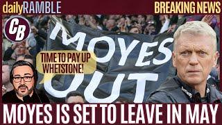 DAVID MOYES SET TO LEAVE  HE HAS HAD ENOUGH
