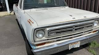 1972 DODGE D100 adventure