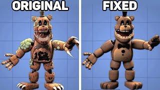 Fixed VS. Original Animatronics in Five Nights at Freddys #3