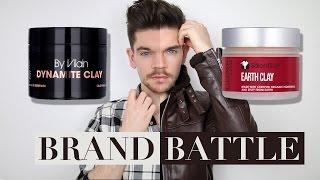 By Vilain Dynamite Clay vs. Salon Guy Earth Clay  Brand Battle