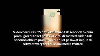 Viral Vidio Panas Pramugari Cantik Masturbasi Di Toilet Pesawat