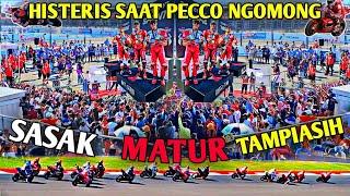 HISTERIS SAAT PECCO DI AJARI NGOMONG SASAK MATUR TAMPIASIH  MotoGP sirkuit mandalika hari ini.