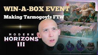 Making Tarmogoyfs FTW  Win-A-Box Event  Modern Horizons 3 Sealed  MTG Arena