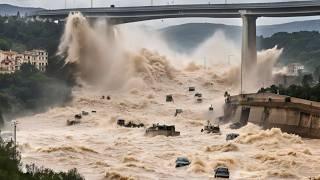 Japan in ruins rivers overflowing rooftops flooded Tropical storm Maria