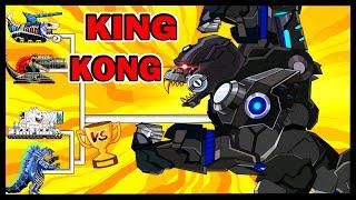 Kong Vs Godzilla Tank  WOT  Мега танки VS Мега Босс  Мультики про танки  Arena Tank Cartoon