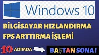 WINDOWS IN 10 STEPS 10 COMPUTER ACCELERATION  FPS UPGRADE NON-PROGRAMMED 2019