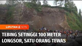 Tebing Setinggi 100 Meter di Lumajang Longsor Satu Orang Tewas Tertimbun  Liputan 6