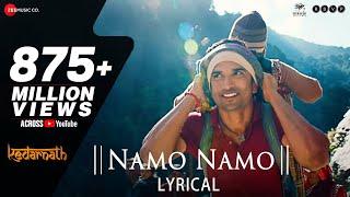 Namo Namo - Lyrical  Kedarnath  Sushant Rajput  Sara Ali Khan  Amit Trivedi  Amitabh B