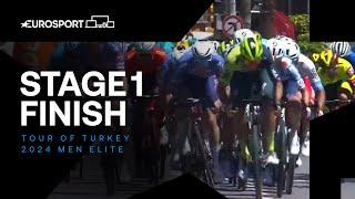 RAPID FINISH ️  Tour of Turkey Stage 1 Race Finish  Eurosport Cycling