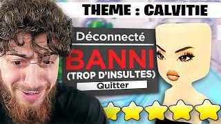 JE ME FAIS BAN DE DRESS TO IMPRESS  tout le monde se moque de moi sur les défilés ROBLOX