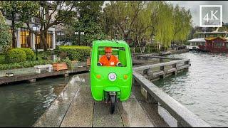 「4K」Walking in the Rain Hangzhou West Lake，China 4K  夜雨漫步杭州西湖