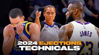 NBA Crazy Ejections & Technicals Moments of 2024 Season 