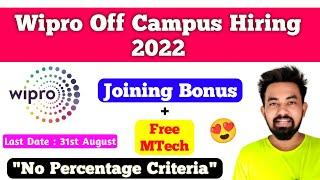 Wipro Off Campus Drive 2022  Wipro WILP 2022 For Freshers  Chandan Patel