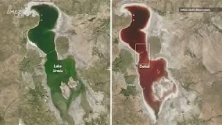 Why a Lake in Iran Changed from Green to Blood Red