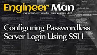 Configuring Passwordless Server Login Using SSH