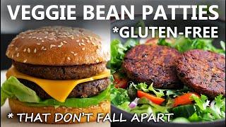 Delicious Veggie Burger Recipe - Homemade Veggie Burger - Black Bean Burger Patties  Food Impromptu