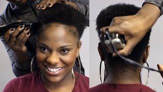 Watch Me Taper Cut Her Natural Hair BEAUTYCUTRIGHT