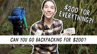 BUDGET BACKPACKING I Bought Gear AND Went Backpacking for Under $200  Miranda in the Wild